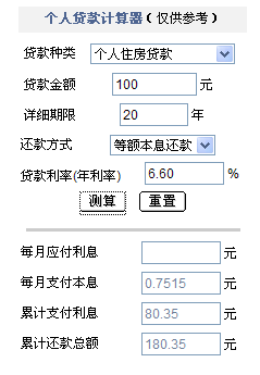 2011年银行贷款利率